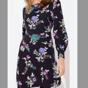 NWT Ann Taylor LOFT Garden Square Neck Flare Dress
